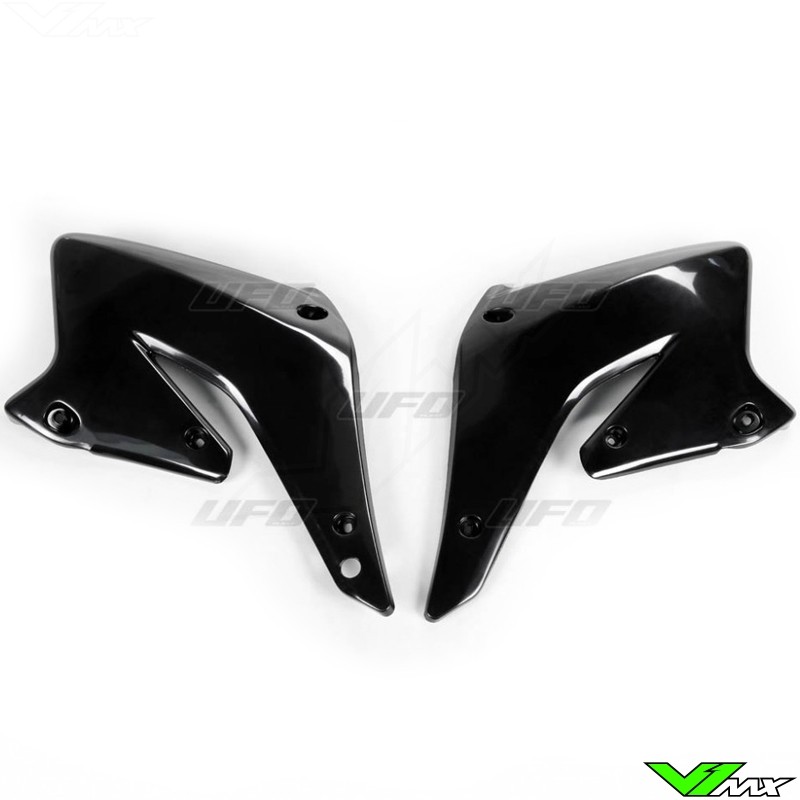 UFO Radiator Shrouds Black - Suzuki RMZ250