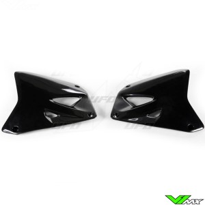 UFO Radiator Shrouds Black - Suzuki RM125 RM250