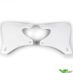 UFO Radiator Shrouds White - Yamaha WR400F YZF400