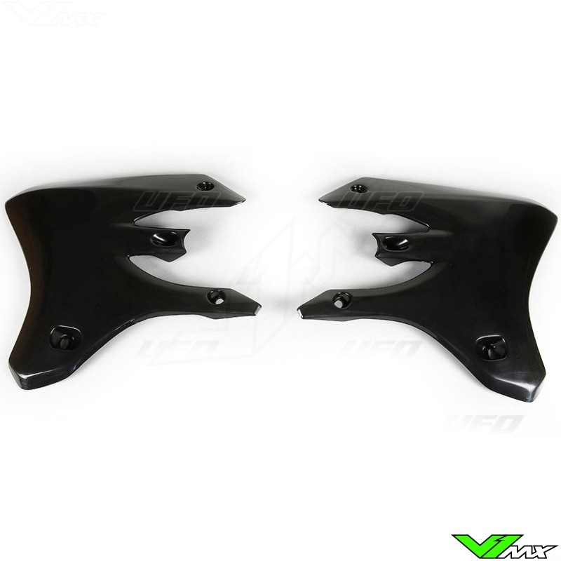 UFO Radiator Shrouds Black - Yamaha WR250F WR450F