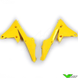 UFO Radiator Shrouds Yellow - Yamaha WR250F WR450F YZF250 YZF450