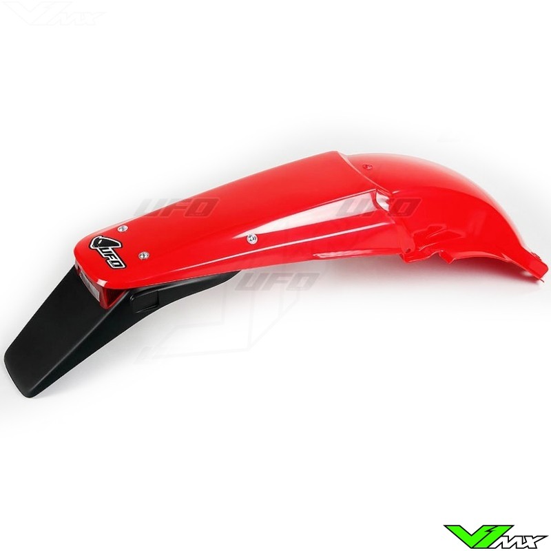 UFO Rear Fender with Tail Light Red - Honda CRF450R