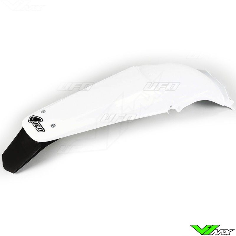 UFO Rear Fender with LED Tail Light White - Honda CR125 CR250