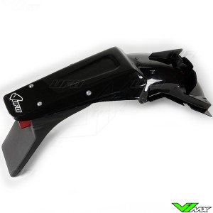 UFO Rear Fender with Tail Light Black - Kawasaki KX125 KX250