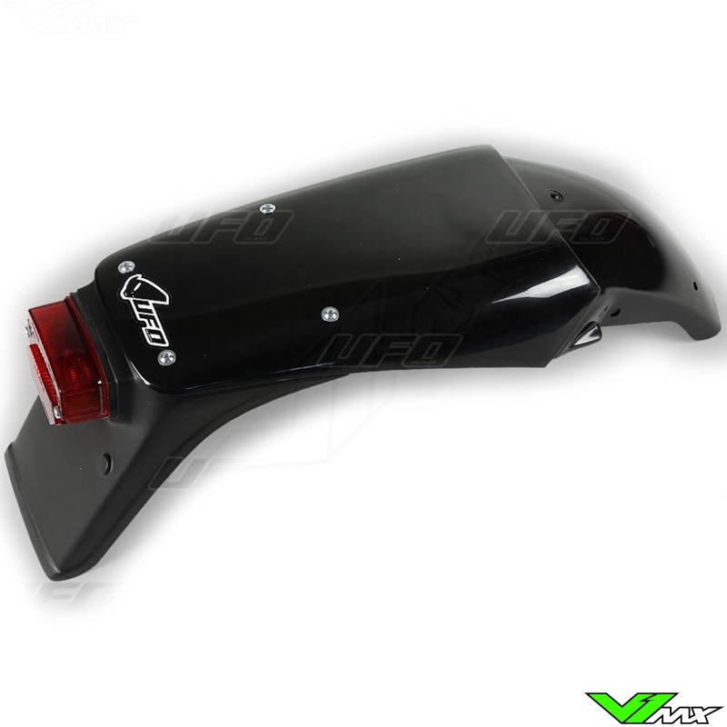 UFO Rear Fender with Tail Light Black - KTM 125EXC 250EXC 300EXC 360EXC