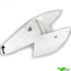 UFO Rear Fender and Side Number Plate White - KTM 65SX