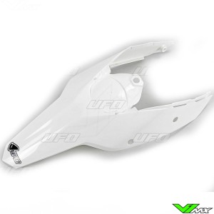 UFO Rear Fender and Side Number Plate White - KTM 125EXC 250EXC 250EXC-F 300EXC 450EXC