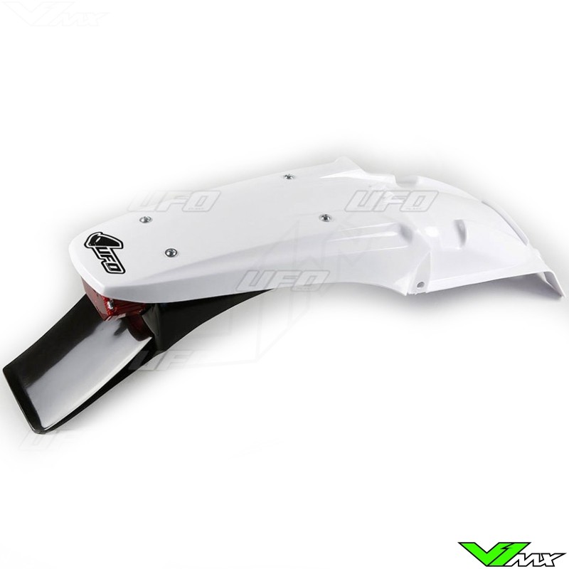 UFO Achterspatbord met Achterlicht Wit - Yamaha YZ125 YZ250