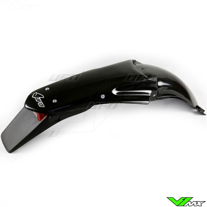 UFO Rear Fender with Tail Light Black - Yamaha YZ125 YZ250