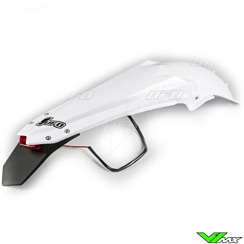 UFO Rear Fender with LED Tail Light White - Yamaha YZF450