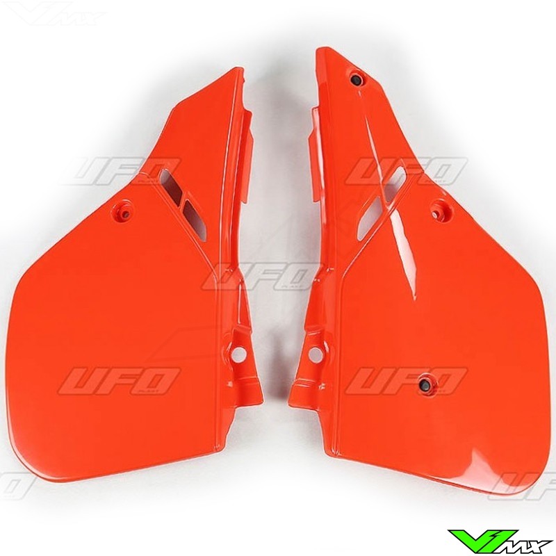 UFO Side Number Plates Orange - Honda CR125 CR250 CR500