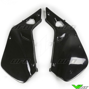 UFO Side Number Plates Black - Honda CR125 CR250