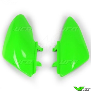 UFO Side Number Plates Green - Honda CRF50F