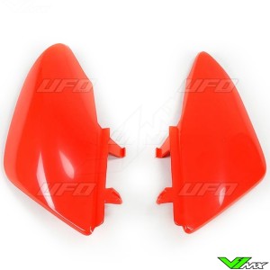 UFO Side Number Plates Red - Honda CRF50F