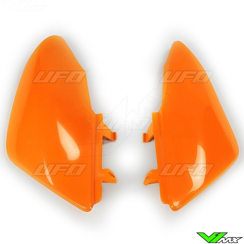 UFO Side Number Plates Orange - Honda CRF50F