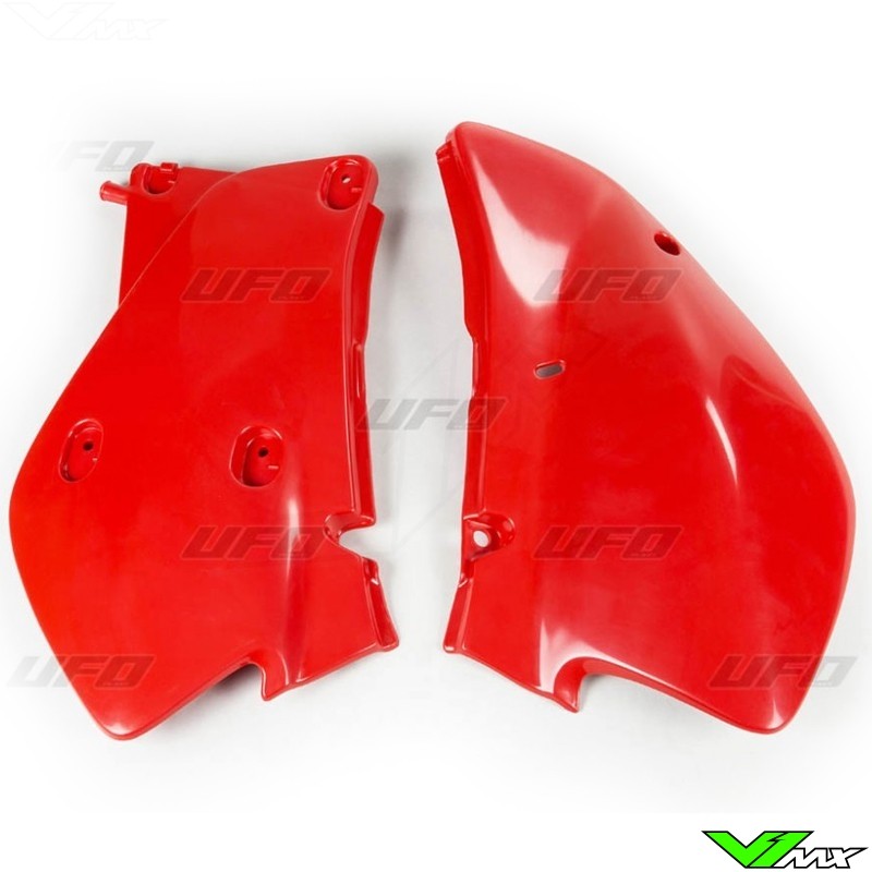 UFO Side Number Plates (XR Red) - Honda XR650R