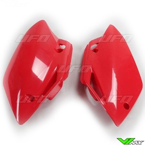 UFO Side Number Plates Red - Honda CRF150R