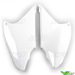 UFO Side Number Plates White - Honda CRF230F