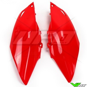 UFO Side Number Plates Red - Honda CRF250R CRF450R