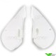 UFO Side Number Plates White - Kawasaki KX65 KLX110