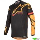 Alpinestars Racer Tech Compass 2020 Cross shirt - Zwart / Oranje (S)