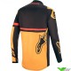 Alpinestars Racer Tech Compass 2020 Cross shirt - Zwart / Oranje (S)