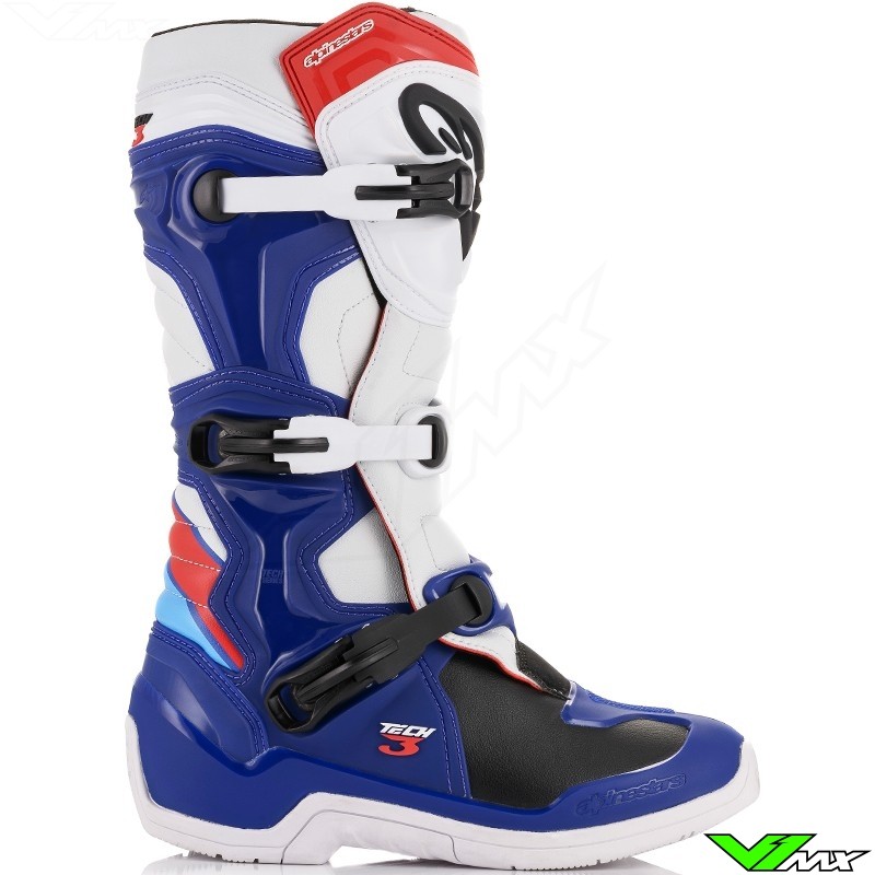 blue alpinestars boots