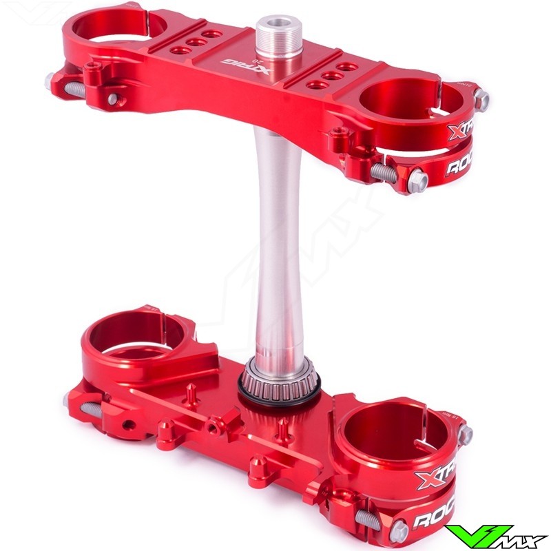 X-Trig ROCS Tech Triple Clamp Red - Honda CRF250R CRF450R