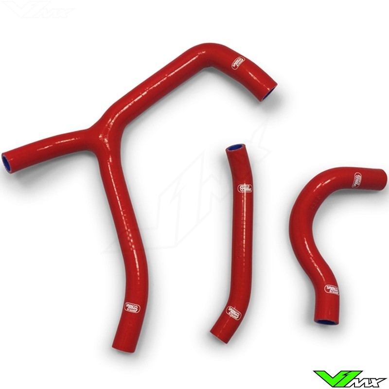 Samco Sport Radiator Hose Red (Y-Piece Race Design) - Honda CRF250R