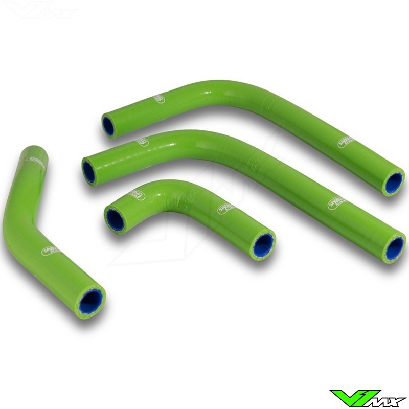 Samco Sport Radiator Hose Green - Kawasaki KXF250