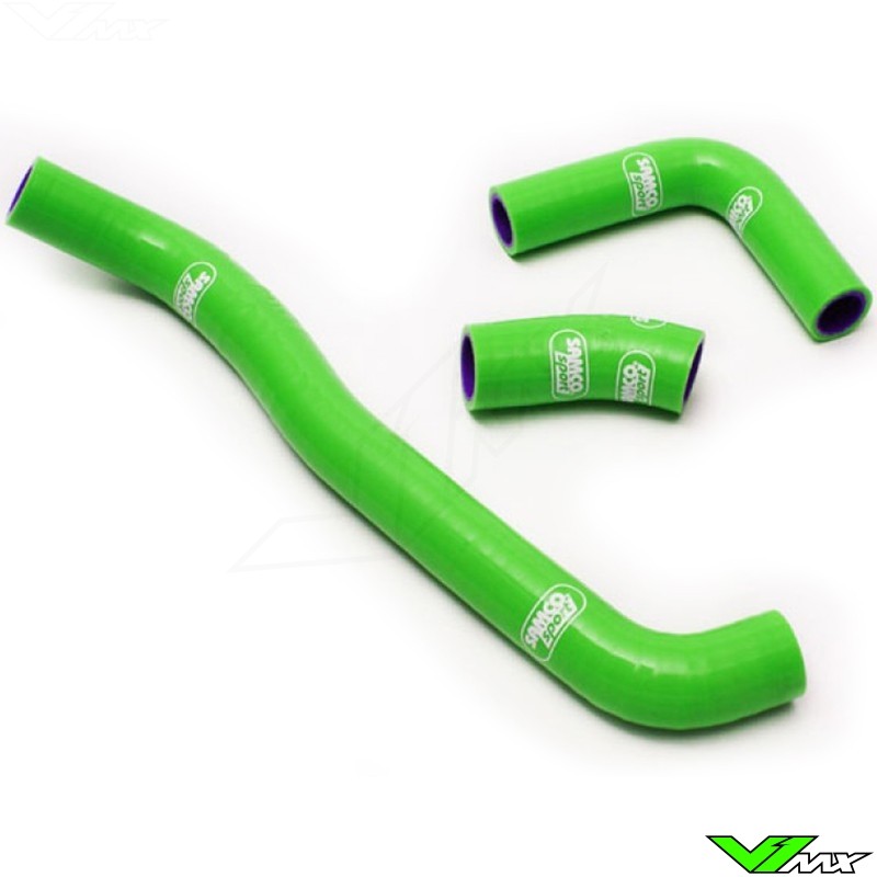 Samco Sport Radiator Hose Green - Kawasaki KLX400