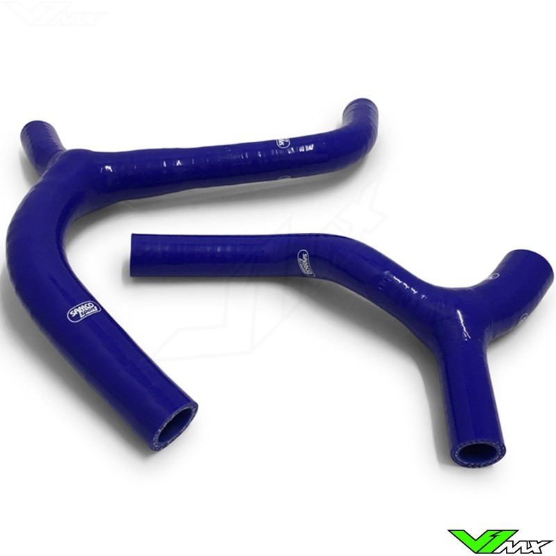 Samco Sport Radiator Hose Blue (Y-Piece Race Design) - Kawasaki KXF450