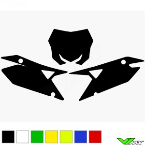 Blackbird Number plate backgrounds clean - Suzuki RMZ250 RMZ450