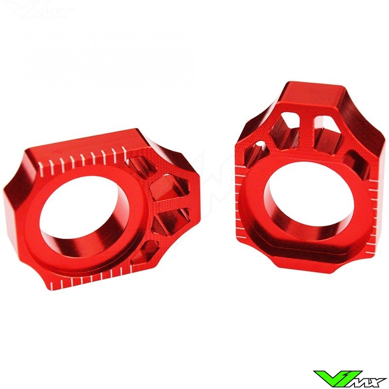 Scar Achteras blokken Rood - Kawasaki KX125 KXF250 KX250X KXF450 KX450X Suzuki RMZ250 RMZ450 RMX450Z