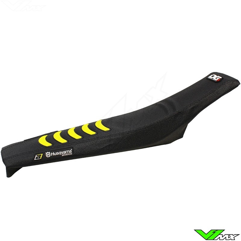Blackbird Seatcover Black/Yellow - Husqvarna FC250 FC350 FC450 FE250 FE450 FE501 TC125 TC250 TE250 TE300 TX125