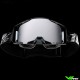 100% Armega Black Motocross Goggle - Mirror Silver Flash