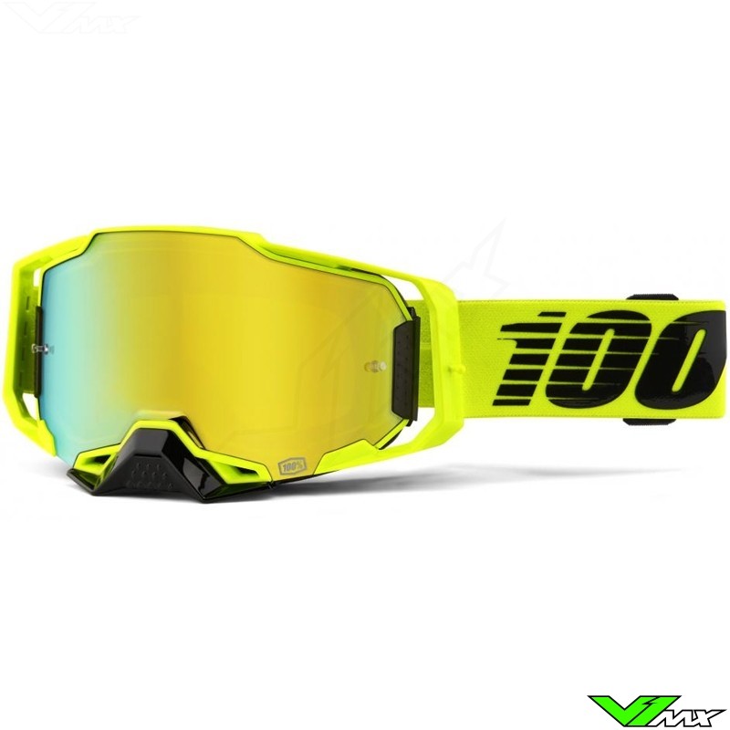 100% Armega Nuclear Circus Motocross Goggle - Mirror Gold