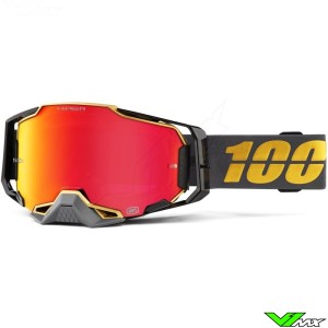 100% Armega Falcon 5 Motocross Goggle - Hiper Mirror Red