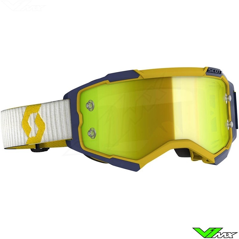 Scott Fury Motocross Goggle - Yellow / Blue