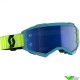 Scott Fury Motocross Goggle - Teal / Blue / Neon Yellow