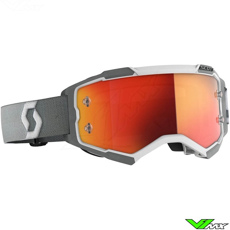 Scott Fury Motocross Goggle - White / Grey