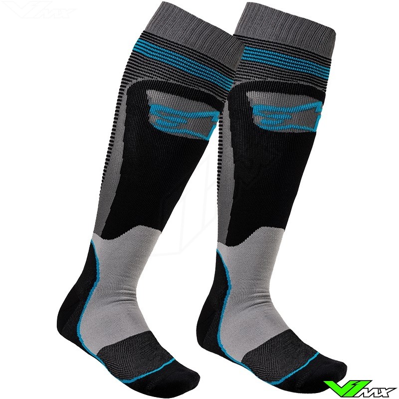 Alpinestars MX PLUS-1 2020 Motocross Socks - Black / Blue