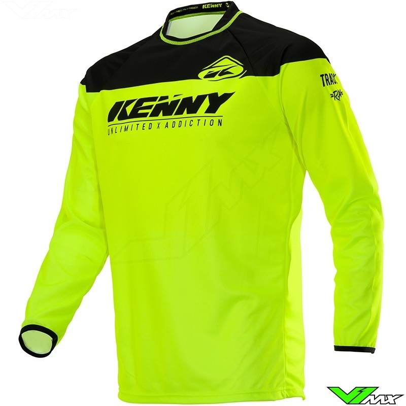 Kenny Track Motocross Jersey - Neon Yellow (L/XXL)