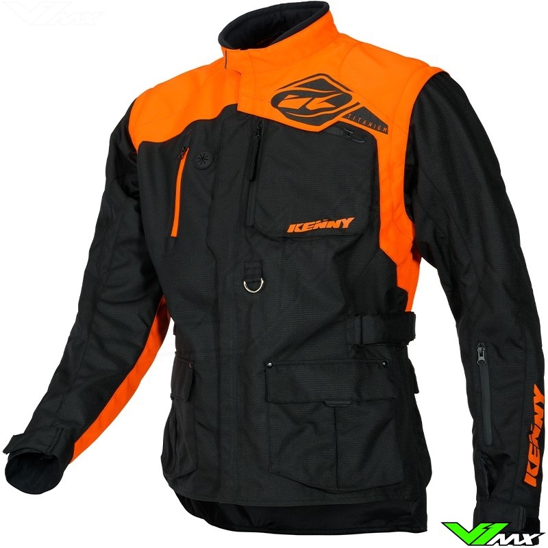 Kenny Titanium Enduro Jacket - Black / Orange (M/L)