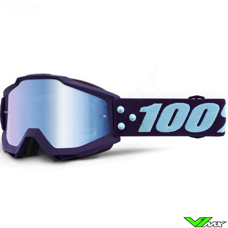 100% Accuri Manuever Crossbril - Mirror Blauw