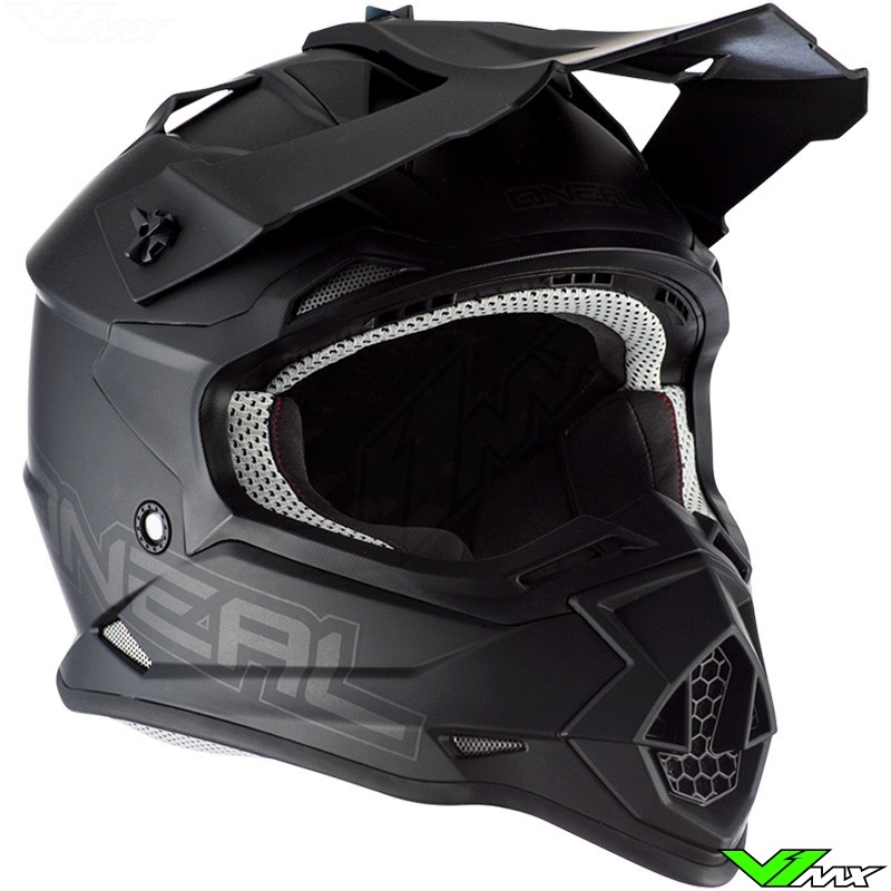 O'Neal 2Series MX Helm FLAT Schwarz M Motocross Enduro Offroad Cross Quad oneal 