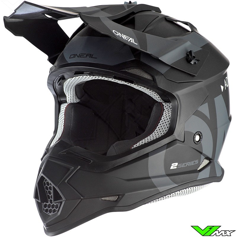 ONeal 2 Series Slick Motocross Enduro MTB Helm schwarz/blau 2020 Oneal