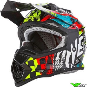 Oneal 2 Series Youth Motocross Helmet - Wild (L, 53-54 cm)