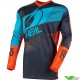 Oneal Element Factor 2020 Cross shirt - Grijs / Blauw / Oranje (M)