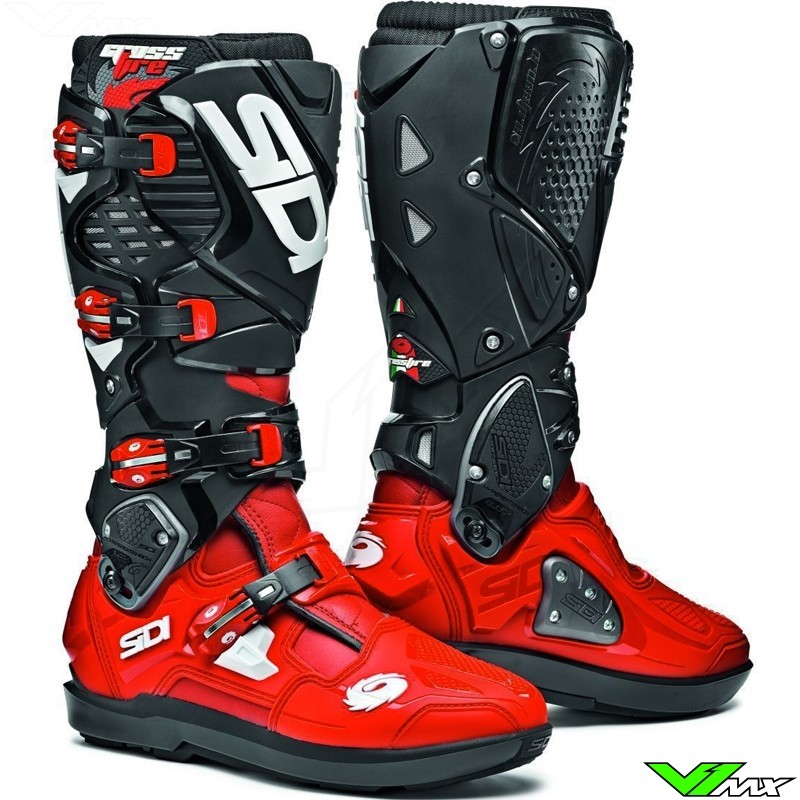 Sidi Crossfire 3 SRS Motocross Boots - Red / Black